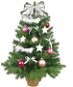 Ozdobený stromček RUŽOVÁ KOLEDA 60 cm s 35 ks ozdôb a dekorácií s LED OSVETLENÍM - Vianočný stromček