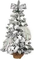 Ozdobený stromček POLÁRNA BIELA 60 cm s 32 ks ozdôb a dekorácií s LED OSVETLENÍM - Vianočný stromček