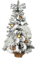 Ozdobený stromček POLÁRNA ZLATÁ 60 cm s 41 ks ozdôb a dekorácií s LED OSVETLENÍM - Vianočný stromček