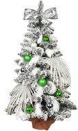 Ozdobený stromček POLÁRNA ZELENÁ 60 cm s 35 ks ozdôb a dekorácií s LED OSVETLENÍM - Vianočný stromček