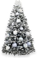 Ozdobený stromeček SNĚHOVÉ KOULE 150 cm s 106 ks ozdob a dekorací - Vánoční stromek