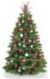 LAALU Ozdobený stromček ZASNEŽENÁ CHALÚPKA 180 cm so 106 ks ozdôb a dekorácií - Vianočný stromček