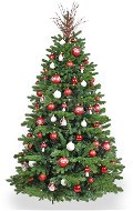 Ozdobený stromeček ZASNĚŽENÁ CHALOUPKA 210 cm s 106 ks ozdob a dekorací - Vánoční stromek
