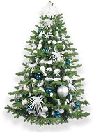 Ozdobený stromeček POLÁRNÍ MODRÁ II 450 cm s 215 ks ozdob a dekorací - Vánoční stromek