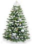 Ozdobený stromeček POLÁRNÍ ZLATÁ II 210 cm s 133 ks ozdob a dekorací - Vánoční stromek