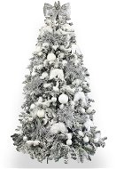 LAALU Ozdobený stromček SNEHOVÁ KRÁĽOVNÁ 150 cm s 90 ks ozdôb a dekorácií - Vianočný stromček