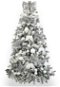 LAALU Ozdobený stromček SNEHOVÁ KRÁĽOVNÁ 180 cm s 90 ks ozdôb a dekorácií - Vianočný stromček