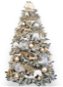 LAALU Ozdobený stromček ZAMATOVÉ POTEŠENIE 210 cm so 126 ks ozdôb a dekorácií - Vianočný stromček