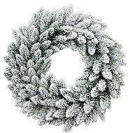 LAALU Snow Wreath DELUXE Viola 45 cm - Christmas Wreath