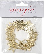 Řetěz zlatý s hvězdičkami 2 m - Vánoční ozdoby