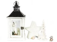 LAALU Súprava 5 ks dekorácií: Lampáš so sobom, hviezdou a svietnikmi - Vianočná dekorácia