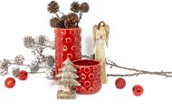 LAALU Sada 7 ks dekorací: Vázy, andělíček, stromeček a šišky - Vianočná dekorácia