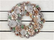 LAALU Wreath with glitter cones 32,5 cm - Christmas Wreath