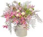 LAALU Kytice s vázou TŘPYTIVÁ CHAMPAGNE - Umělá květina