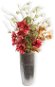 Váza keramická stříbrná 48 cm - Umělá květina
