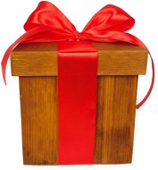 Krabička DELUXE dřevěná ořech 17 x 17 cm - Úložný box