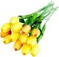 Sada 13 ks květin: Tulipány žluté 35 cm - Umělá květina