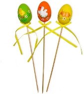 Sada 3 ks vajíček: Vajíčka barevná se zápichem klasik 26 cm - Easter Decoration