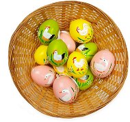 LAALU Sada 12 ks dekorací: Velikonoční kraslice 12 ks barev - Veľkonočná dekorácia