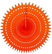 Rozeta papírová oranžová 67 cm - Dekorace