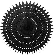 LAALU Rozeta papírová černá 53 cm - Dekorace