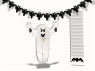 LAALU Súprava 3 ks papierových dekorácií: duch, roleta s netopierom, reťaz s netopiermi - Dekorácia
