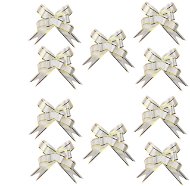 LAALU Set of 10 ribbons: white ribbons 39 cm - Szalag