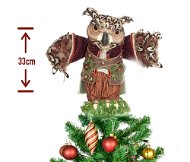Špička na stromek sova 33 cm - Vánoční ozdoby