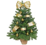 Sada ozdob ZLATÉ TÓNY na stromky do 100 cm - Vánoční ozdoby