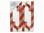 LAALU – Súprava 4 ks ozdôb Vianočné cukrové palice červeno-zlaté 14 cm - Vianočné ozdoby