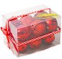 Súprava 12 ks ozdôb Rolničky červené mix 4 cm - Vianočné ozdoby