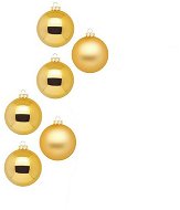 Sada 6 ks ozdob: Ozdoby zlaté matné / lesklé 10 cm - Vánoční ozdoby