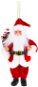 Santa k zavěšení s cukrovými hůlkami 20 cm - Vánoční ozdoby