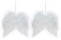 LAALU – Súprava 2 ks dekorácií Krídla biele 18 × 16 cm - Vianočné ozdoby