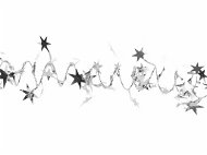 LAALU – Reťaz špirálová s hviezdičkami strieborná 2 m - Vianočné ozdoby