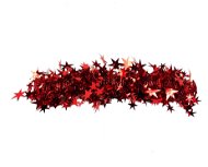LAALU Reťaz špirálová s hviezdičkami červená 2 m - Vianočné ozdoby