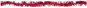 LAALU – Reťaz červená 2,5 cm × 2 m - Vianočné ozdoby