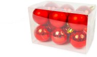 Vianočné ozdoby LAALU – Súprava 12 ks ozdôb červené mix 4 cm - Vánoční ozdoby
