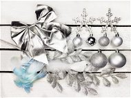 LAALU – Súprava ozdôb NEBESKÉ STRIEBRO na stromčeky 120-210 cm - Vianočné ozdoby