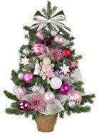 LAALU – Súprava ozdôb PREMIUM PINK na stromčeky do 100 cm - Vianočné ozdoby
