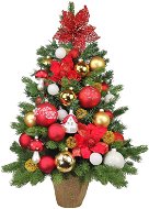 LAALU – Súprava ozdôb PREMIUM RED na stromčeky do 100 cm - Vianočné ozdoby