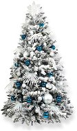 Ozdobený stromeček POLÁRNÍ MODRÁ 400 cm s 215 ks ozdob a dekorací - Vánoční stromek