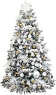 Ozdobený stromeček s LED osvětlením POLÁRNÍ BÍLÁ 300 cm s 200 ks ozdob a dekorací - Vánoční stromek