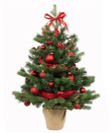 LAALU Ozdobený stromček TRADIČNÁ ČERVENÁ 60 cm  s 28 ks ozdôb a dekorácií - Vianočný stromček