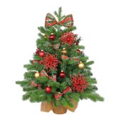 LAALU Ozdobený stromček BEVERLY HILLS 60 cm  so 42 ks ozdôb a dekorácií - Vianočný stromček
