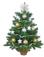 LAALU Christmas tree decorated - Stardust, 27 ornaments, 60 cm - Christmas Tree