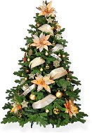 Ozdobený stromeček ZLATÝ TŘPYT II 150 cm s 96 ks ozdob a dekorací - Vánoční stromek