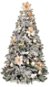Ozdobený stromeček JEMNÉ TÓNY 210 cm s 86 ks ozdob a dekorací - Vánoční stromek