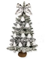 LAALU Ozdobený stromček ZASNEŽENÝ LES 60 cm  s 23 ks ozdôb a dekorácií s LED OSVETLENÍM - Vianočný stromček