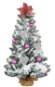 LAALU Ozdobený stromček PERLOVÉ SRDIEČKO 60 cm  s 32 ks ozdôb a dekorácií s LED OSVETLENÍM - Vianočný stromček